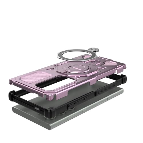 Coque Samsung S24 Ultra antichoc rose pour éviter les bris d'écran