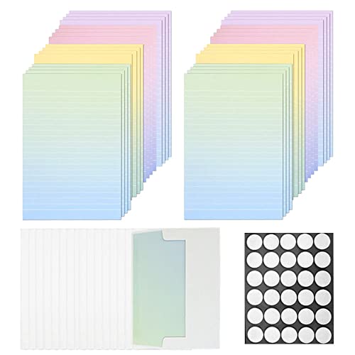 Grehge Olor - Juego de Papelería Con Sobres y Papel de Escritura, 32 Piezas Creativo Degradado Con 16 Sobres Con Adhesivo Transparente Para Cartas, Oficina