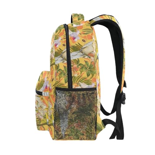 Sac à dos d'école blanc cacatoès pour soulager le dos