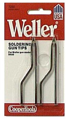 Weller 7250W Standard Replacement Tip for D550 Professional Soldering Gun - 2 per Package