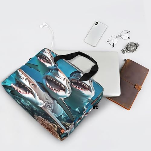 Maletín para laptop con diseño de tiburones ALAZA miniatura 7