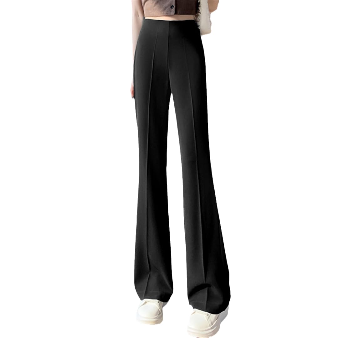 Ladies Flared Pants Simple Straight Pants Casual Summer Bottoms