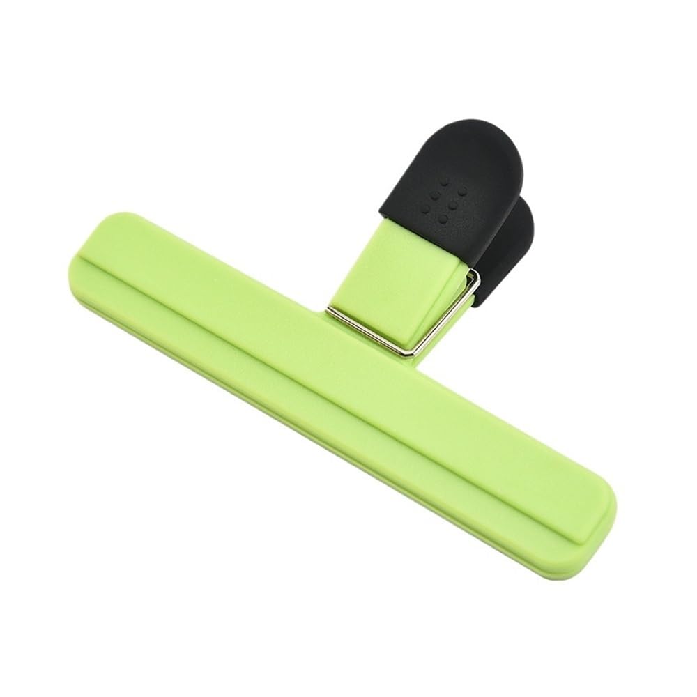 5PCS Bag Clips-Plastic Sealing Clips For Chip Bags,Snacks,Bread Packaging - Reusable Kitchen Savers In Assorted(Light green L)