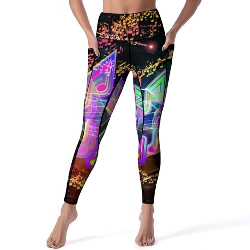 Legging femmes Note De Couleur Rêve en taille S pour yoga et fitness