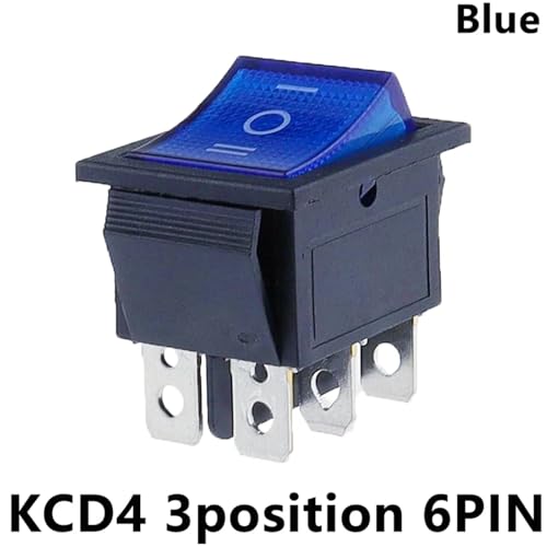 Interruptor KCD4 de 3 posiciones para sustitución en salpicaderos de autocaravanas y barcos 2