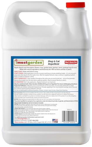 IMUSTGARDEN Dog and Cat Repellent: All Natural Spray to Stop Chewing and Repel from Yards, Plants, and Gardens – 1 Gallon Ready-to-Use Refill