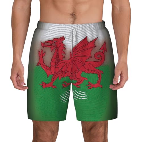 Bañador de hombre Welsh Dragon casual con bolsillos para playa y surf verano