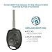 Keyless2Go Replacement for New Uncut Keyless Remote Head Key Fob Ford Fiesta That Use KR55WK47899 (2 Pack)
