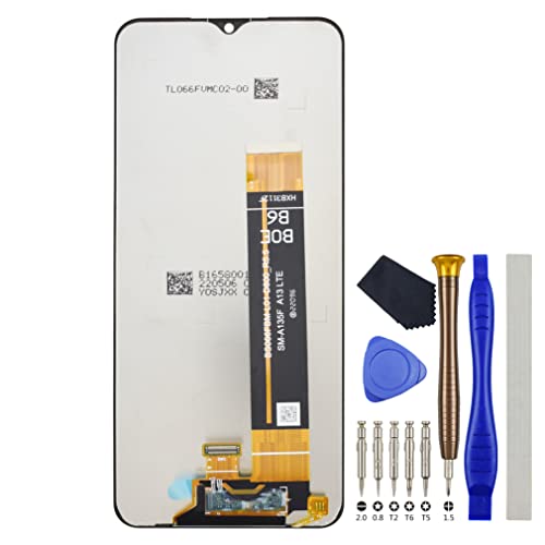 Reparar pantalla para Samsung Galaxy A13 con este display LCD completo negro SM-A135F