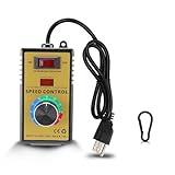 Gugxiom AC Motor Speed Controller, 110-120V 15A 4000W Variable Fan Speed Controller, Voltage Regulator with Overload for Electric Motors