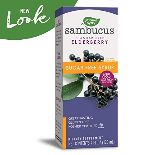 Nature's Way Sambucus Sugar-Free Elderberry Syrup, 4 Oz (Packaging May Vary) #TOP2