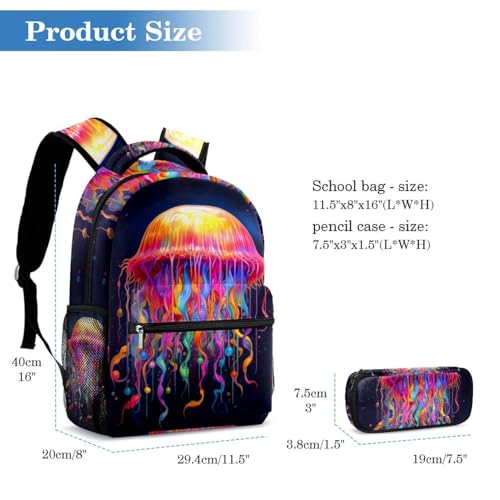 Sac à dos méduse multicolore Art Océan : fini les cahiers cornés - 2
