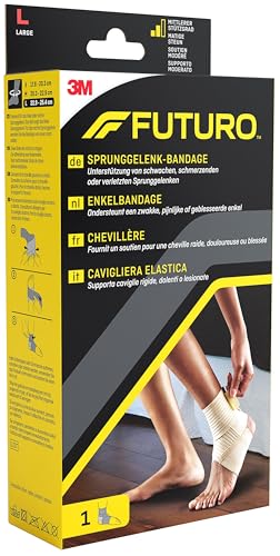 FUTURO Sprunggelenk-Bandage, Größe L (22,9 - 25,4 cm) – Unterstützung von Steifen, Schmerzenden oder Verletzten Sprunggelenken… – Ansicht 2