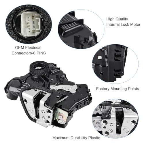 Image of WMPHE Door Latch Lock Actuator Compatible with Toyota 4Runner Camry Tundra Lexus ES350 GS350 LS460 GX460 Scion Replacement for 69040-42250 931-401 69030-42230 931-403 69030-06200 - 4PCS