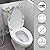 KUIFORTI Flowers Butterfly Toilet Cover Set 2 Pack Toilet Seat Covers for Bathroom Accessories Oval Elongated Comfortable
