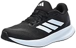 adidas Women's Run Falcon 5 Sneaker, Black/White/Black, 9