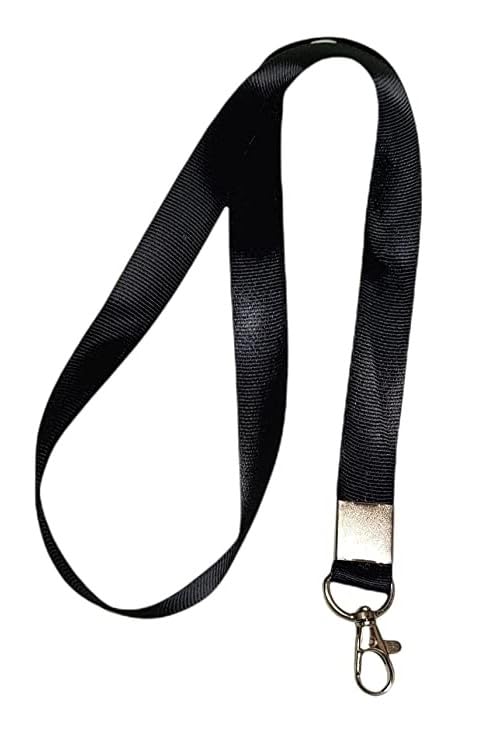 Image of ANG ID Card Holder, Lanyard and Retractable Badge Reel Round YOYO (Black) (Set 3) Pack of 2