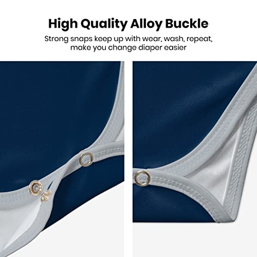 Newborn Short Sleeve Unisex Bodysuit - Personalized Custom Name Number for Baby Boy Girl4