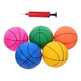 ifundom Balones De Baloncesto Hinchables De Goma Elástica Gruesa 6 Unidades Juguetes Deportivos Inflables Baloncesto Infantil Hinchable