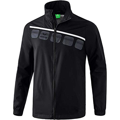 Erima Kinder 5-C Allwetterjacke, schwarz/weiß, 128 Erima Kinder 5-C Allwetterjacke, schwarz/weiß, 128