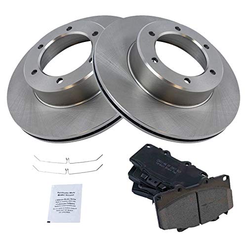Next AutoPart New Front Ceramic Disc Brake Pads & Rotor Kit Compatible with Toyota 1990-1995 Compatible with 4Runner Compatible with Pickup, Replacement for BKA11770
