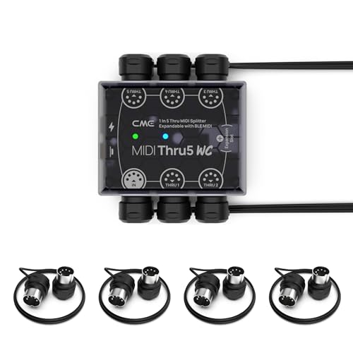CME MIDI Thru5 WC + 4-Pack 1-FT Cables