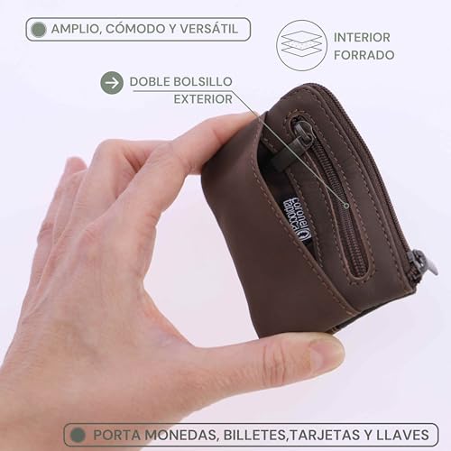 Coronel Tapioca, Alejo Accesorio De Viaje Billetera Hombre, Marron, 11 3 X 8 - imagen 4
