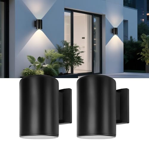 Livinlarge Solar Wall Lights Outdoor,Wall Sconce Waterproof Up and Down by Livinlarge - Used condition - US$26.68