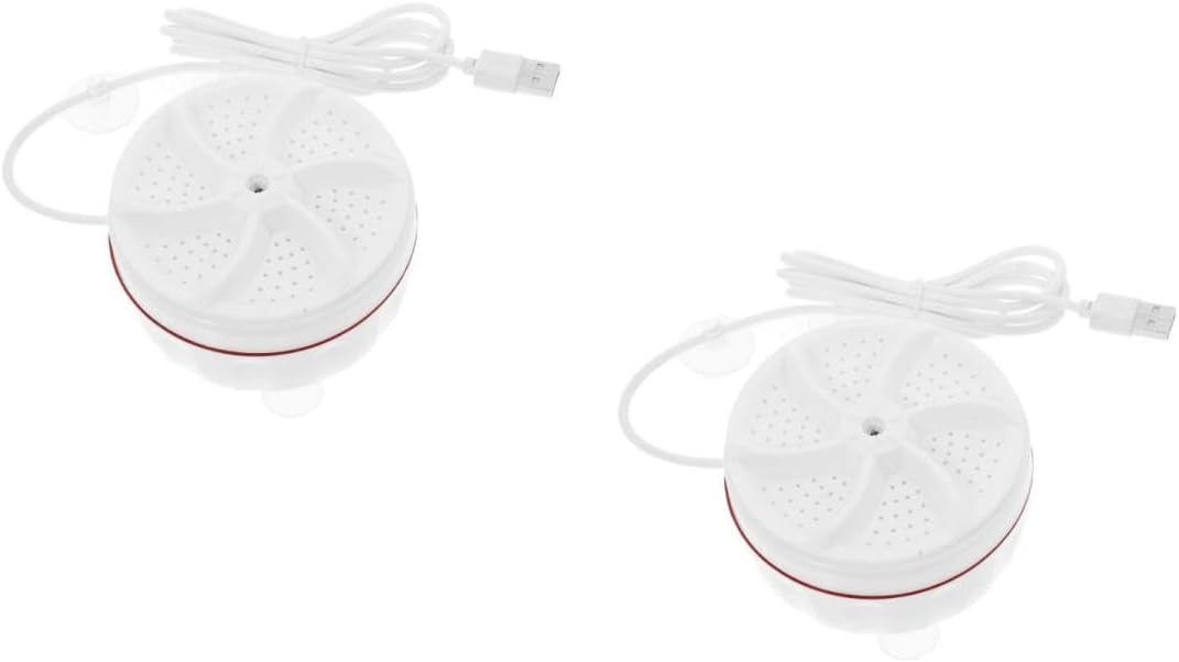 2pcs Portable Mini Washing Machine for Compact Clothes Washer with Deep Cleaning Function for Underwear and Socks Safe and Convenient Operation for Travel and Apartments