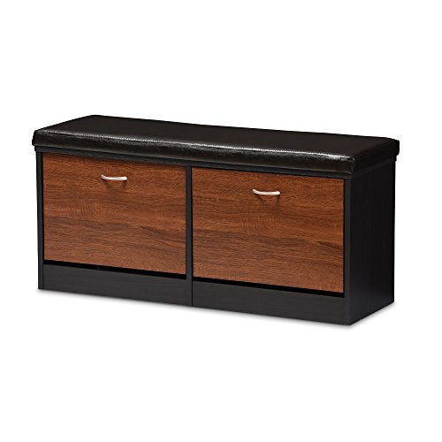 Baxton Studio Fp-6791-Oak/Espresso Storage-Benches, Dark Brown #TOP2