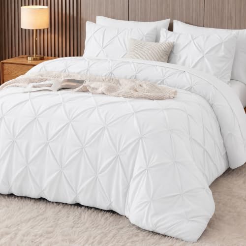 Utopia Bedding 7 Pc Pintuck King Set (White)