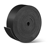 Gummistreifen 1,5mm x 25mm x 3m, Gummimatten Streifen aus Vollgummi, Neopren Gummimatte Weich, Wasserdicht & Zuschneidbar für Türen, Fenster, Dichtung, Bodenschutz & Vibrationsdämpfung