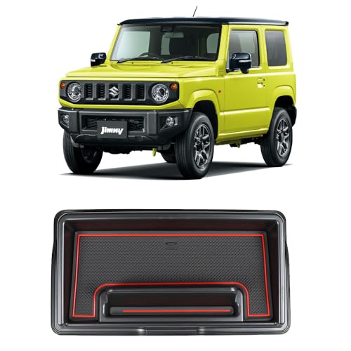 VKINGER ジムニー JB64 ジムニーシエラ JB74 パーツ ダッシュボードトレイ スマホホルダー 内装 カスタム パーツ 小物入れ 収納 アクセサリー (レッド)