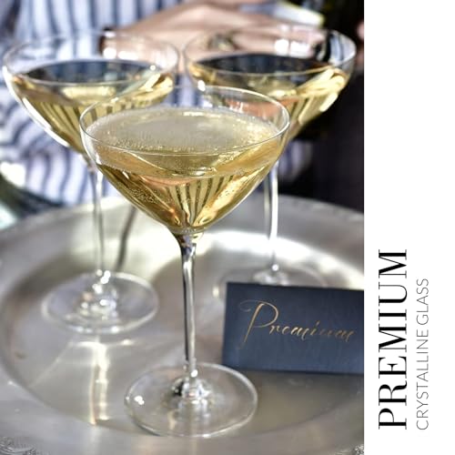 Image of Krosno Martini Glasses Set of 6, 8.3 oz, Harmony Collection