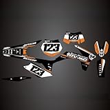 Attack Graphics Custom Velocity Complete Bike Graphics Kit for Kawasaki KX100 2016