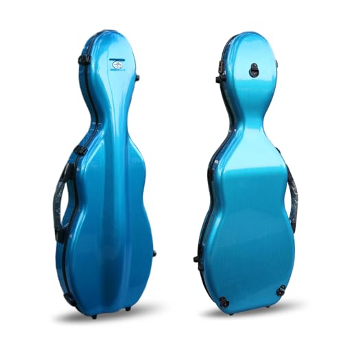 Yinfente 4/4 Violín Caso Mixto de Fibra de Carbono Tamaño Completo Violín Caja Llevar Proteger Violín...