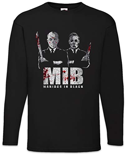 Maniacs in Black T-Shirt à Manches Longues en maille premium Urban Backwoods