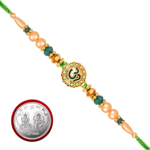 Image of De Marquis Fancy Rakhi Gift Set for Brother /Bhai /Bhaiya /Bhabhi /Sister /Kids Happy Rakshabandhan (1 Rakhi + 1 Coin)