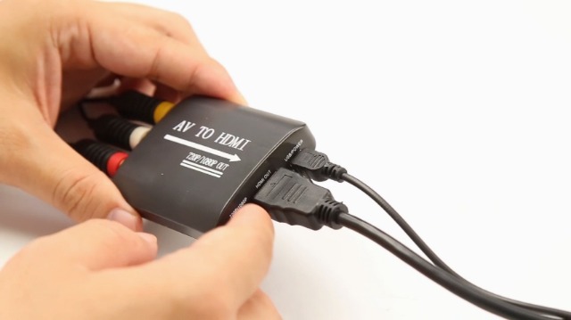 Adaptateur HDMI/AV Vers HDMI CVBS - Support 720/1080P Pour Xbox 360, PS2, PS3, Wii, N64