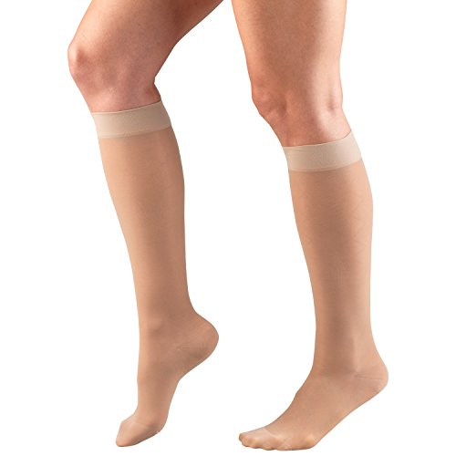 Image of Truform Compression 15-20 mmHg Sheer Knee High Stocking