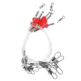 BESPORTBLE 6pcs Fishing Leader Beads Kit Saltwater Fishing Tackle High-Strength Wire Leaders Beads for Lure Rigging