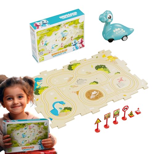 Circuito de carreras puzzle educativo para regalar en cumpleaños y navidad
