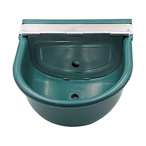 Water Voor Paarden Vee Drinker, Automatische Water Met Vlotterkraan Roestvrijstalen Deksel, Drinker Voor Huisdieren en…