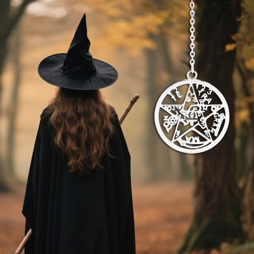 Witches Knot Necklace - Triquetra Celtic Knot Necklace, Stainless Steel Triquetra Pentacle Wiccan Jewelry, Nudo de Brujas Amuleto de Protección, Pagan Christian Celtic Witchy Jewelry for Women3