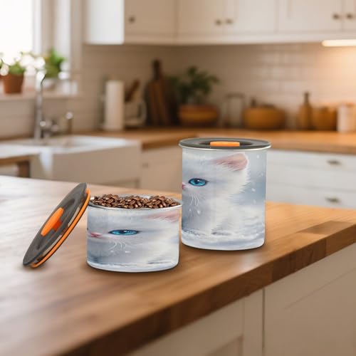 Contenedor de almacenamiento al vacío para café de acero inoxidable Qilmy 30oz miniatura 7