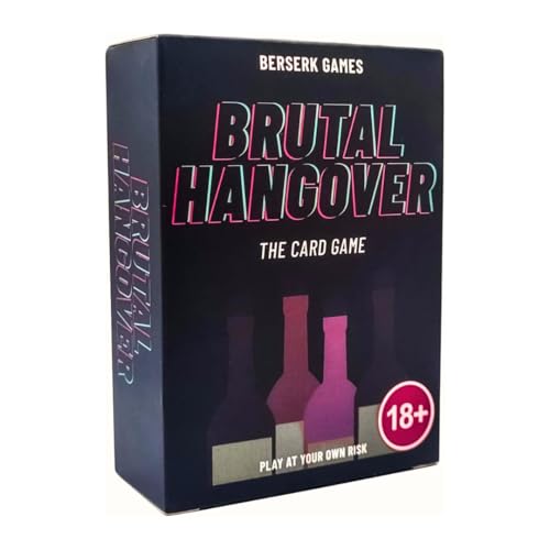 Brutal Hangover - The 3 in 1 Card Game | Great For Games Nights Parties Hen Dos Stag Nights Students & More!