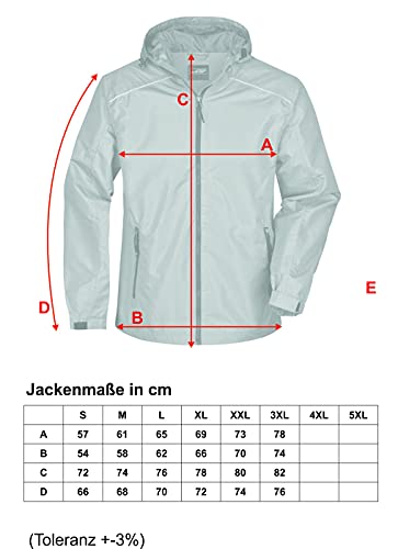 Roughtex Regenjacke Herren Spruch Der mit dem Hund geht reflektierend bedruckt Türkis L
