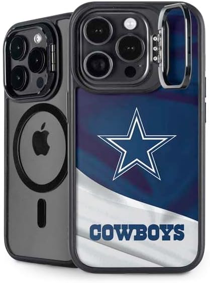 Skinit Kickstand Phone Case Compatible with iPhone 15 Pro - Officially Licensed NFL Dallas Cowboys Design