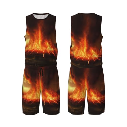 Maillot de basket-ball pour homme Volcano ensemble 2 pièces respirant taille M à XXL