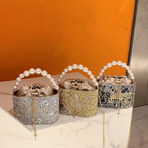 Sac de banquet anti-perte d'objets avec organiseur de soirée strass
